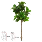 Árvore Artificial Ficus Elastica Verde Toque Real 1 5m | Form